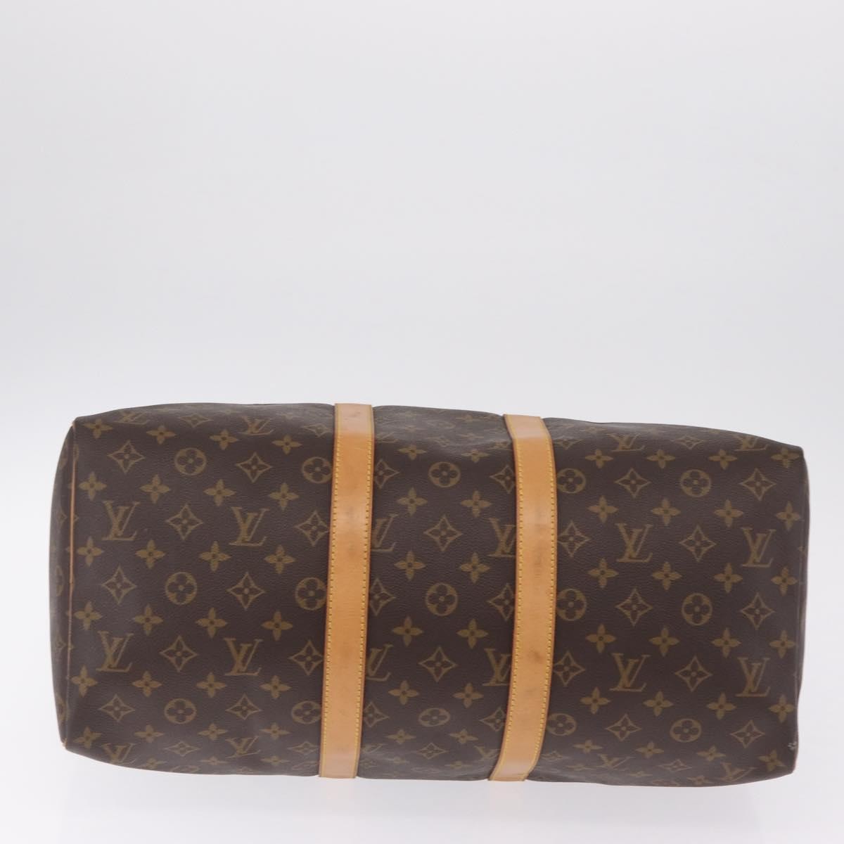 Louis Vuitton Keepall Monogram Canvas Brown Canvas Travel Bag Bag (Pre-Owned)