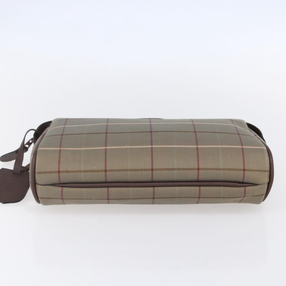 Burberry Nova Check Pochette Canvas Beige Canvas Clutche & Pouche Bag (Pre-Owned)