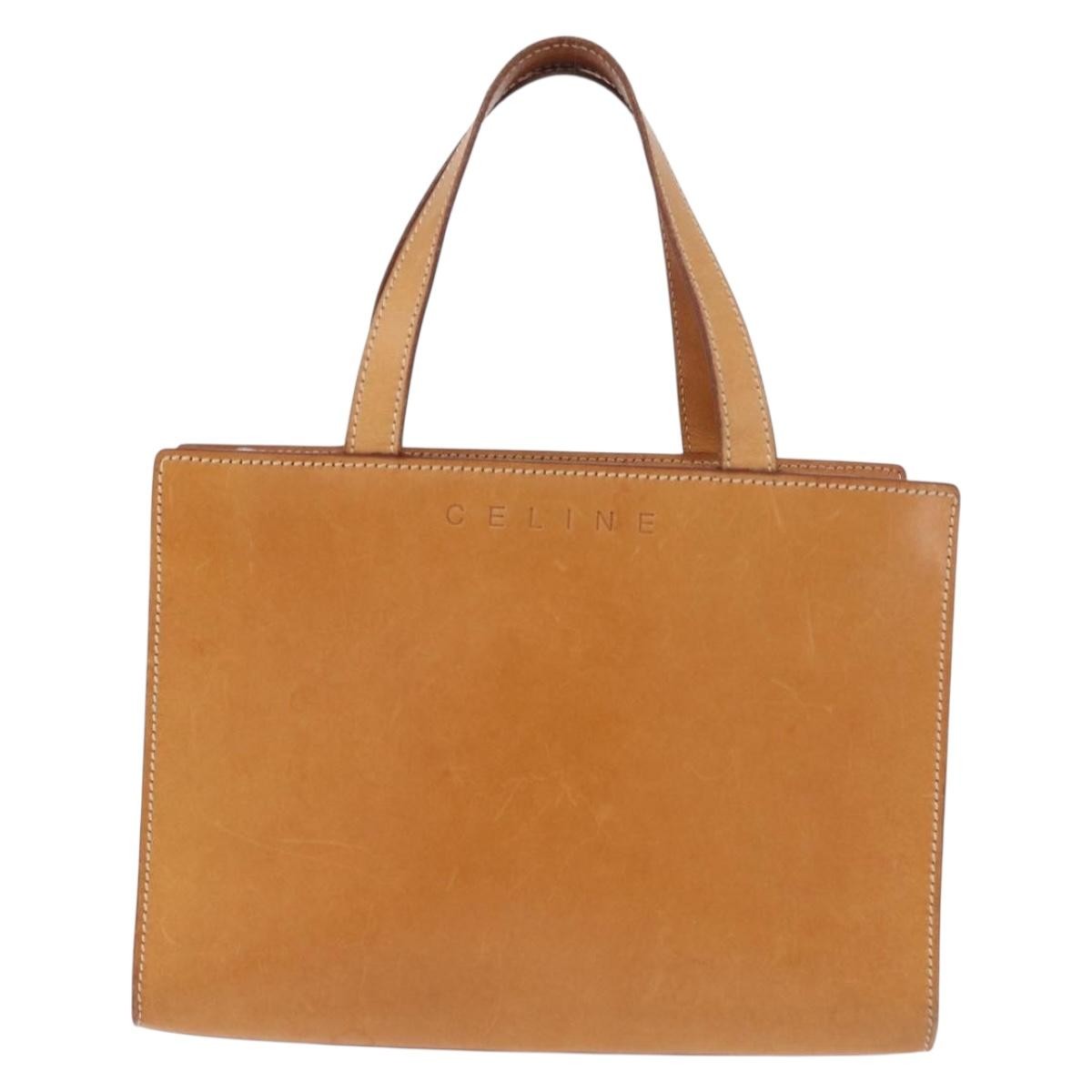 Celine Handbag Leather Brown Leather Handbag (Pre-Owned)