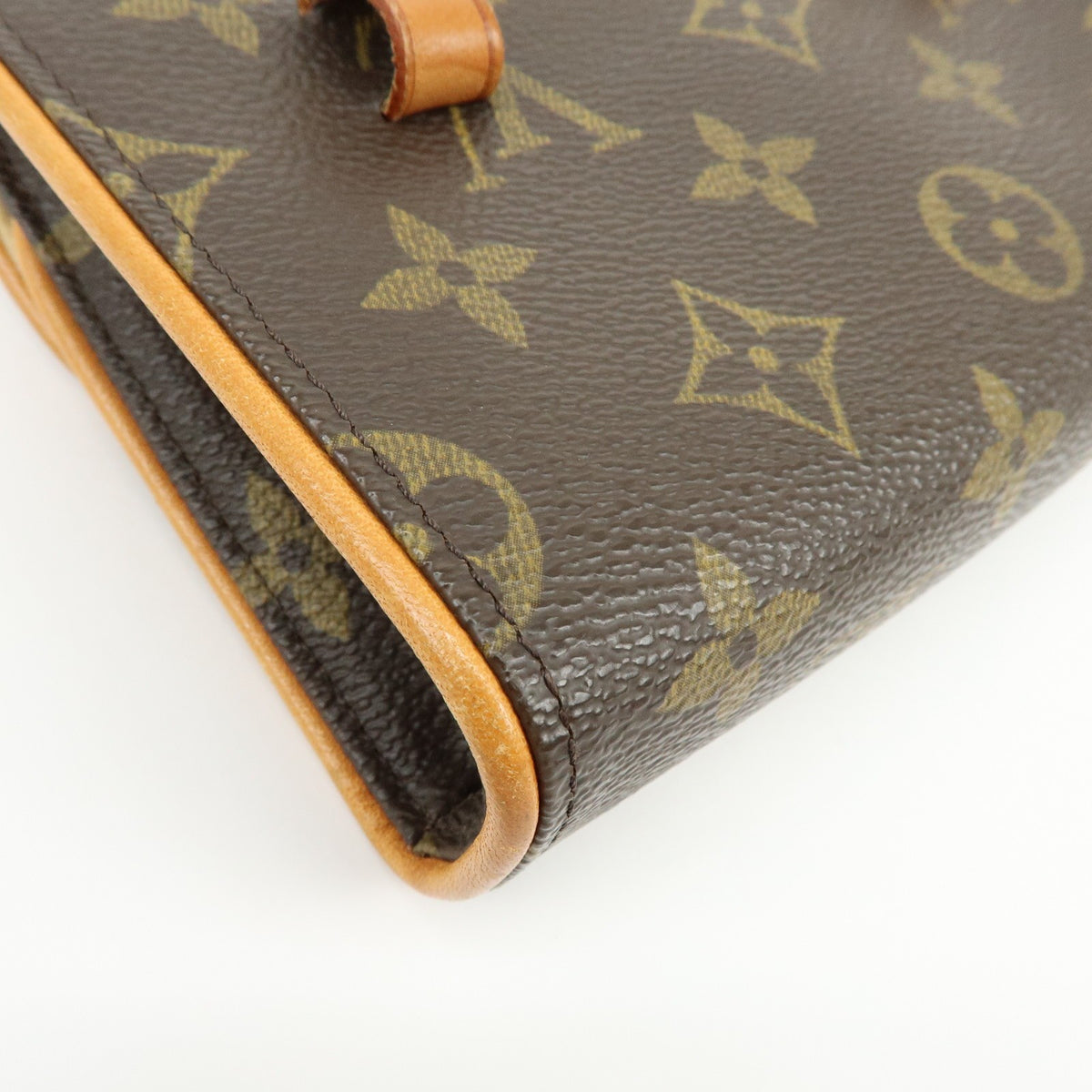 Louis Vuitton Florentine Waist Monogram Canvas Brown Canvas Handbag (Pre-Owned)