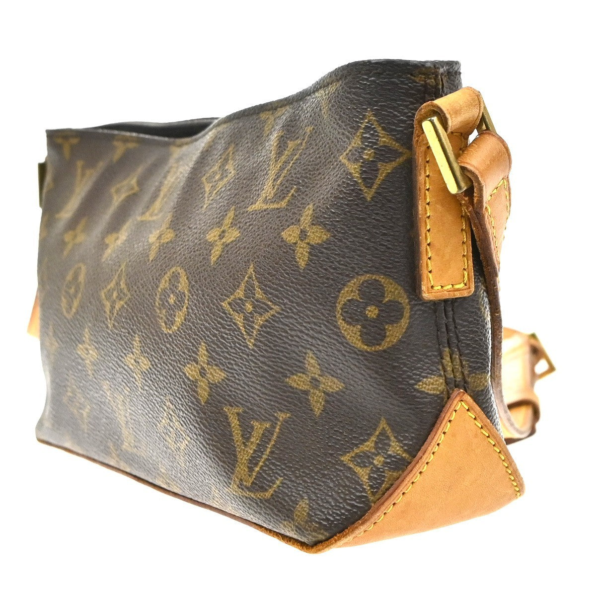 Louis Vuitton Trotteur Monogram Canvas Brown Canvas Handbag (Pre-Owned)