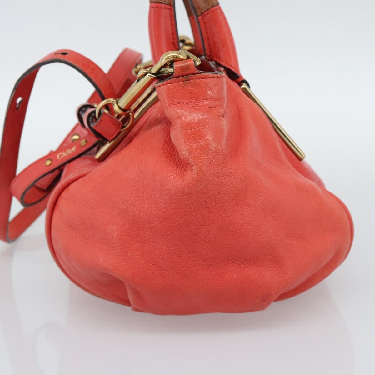 Chloe Ethel Leather Red Leather Handbag (Pre-Owned)
