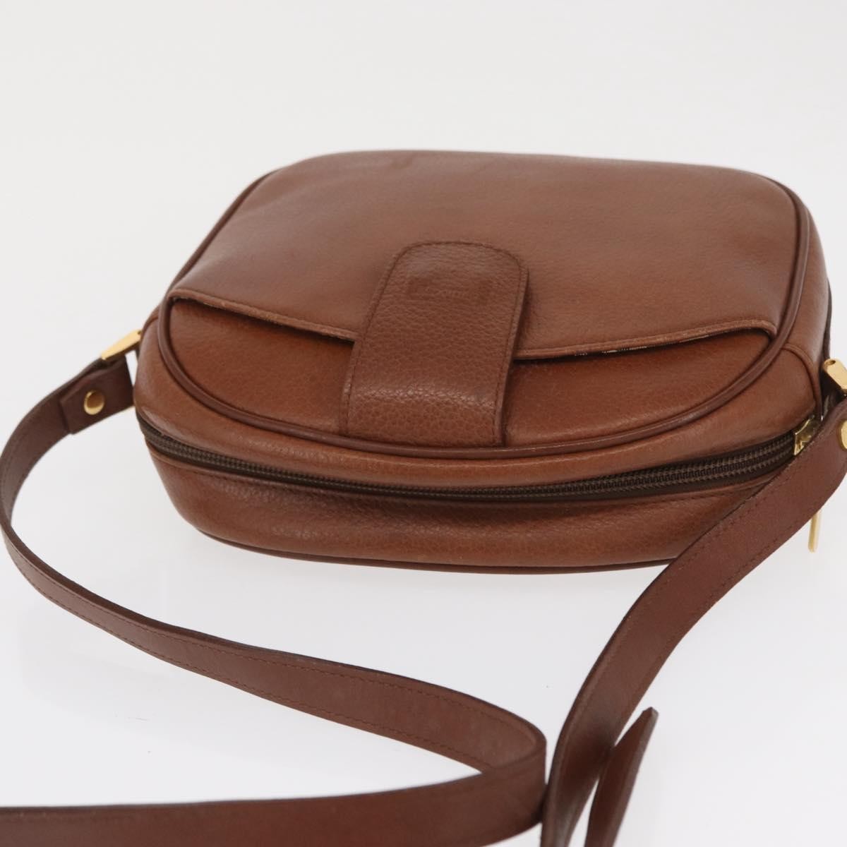 Burberry Vintage Leather Brown Leather Shoulder Bag Bag (Pre-Owned)