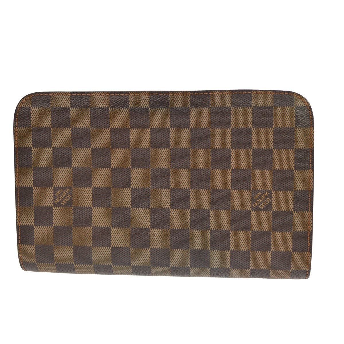 Louis Vuitton Pochette Saint Louis Damier Brown Canvas Clutche & Pouche Bag (Pre-Owned)