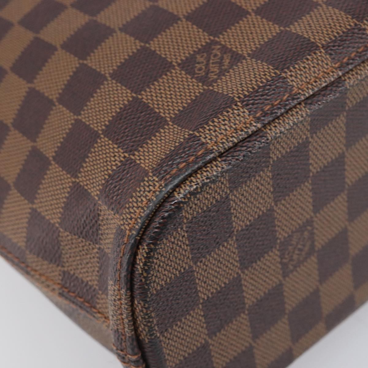 Louis Vuitton Vavin Damier With Leather Brown Canvas Handbag (Pre-Owned)