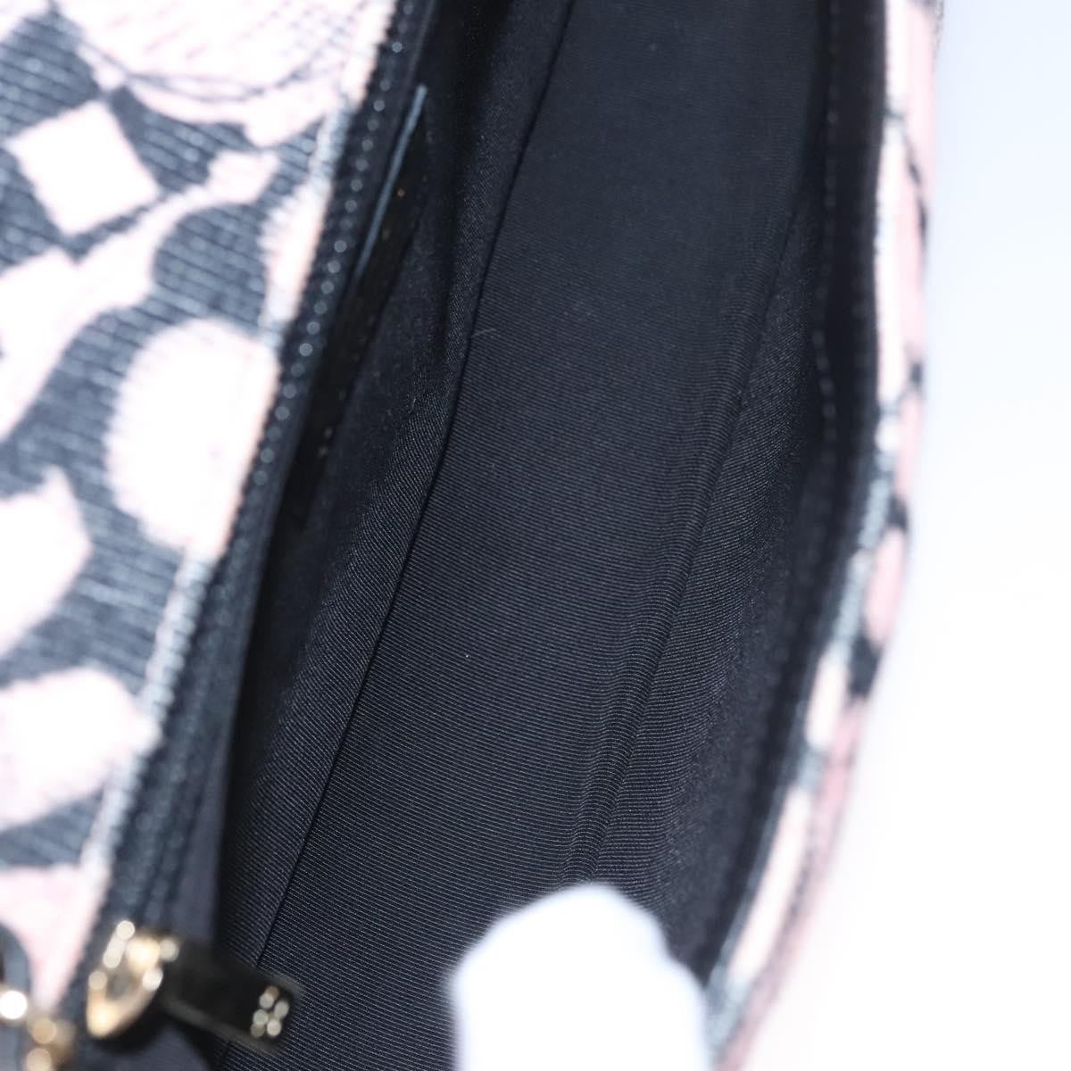 Chanel Flap Shoulder Canvas Pink Cotton Shoulder Bag Bag (Pre-Owned)