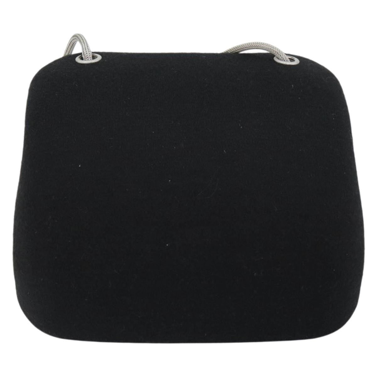 Chanel Millennium Jersey Black Cotton Shoulder Bag Bag (Pre-Owned)