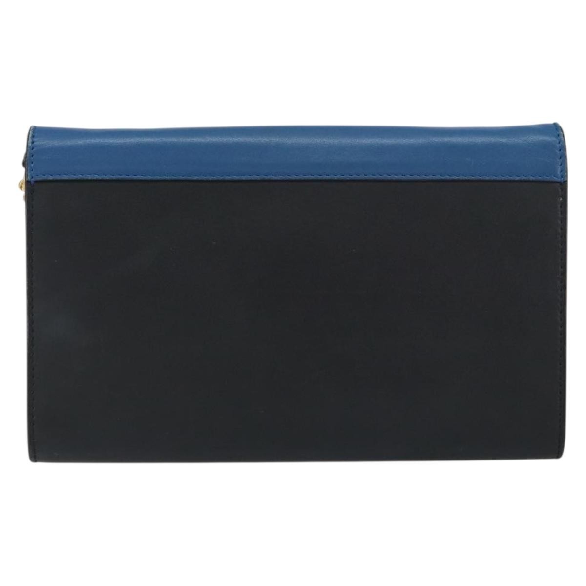 Celine Pocket Envelope Wallet On Chain Leather Multicolour Leather Clutche & Pouche Bag (Pre-Owned)