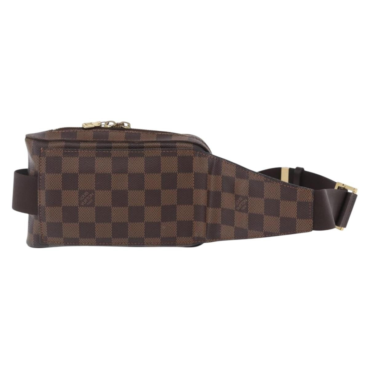 Louis Vuitton Geronimos Waist Damier Ebene Brown Canvas Shoulder Bag Bag (Pre-Owned)