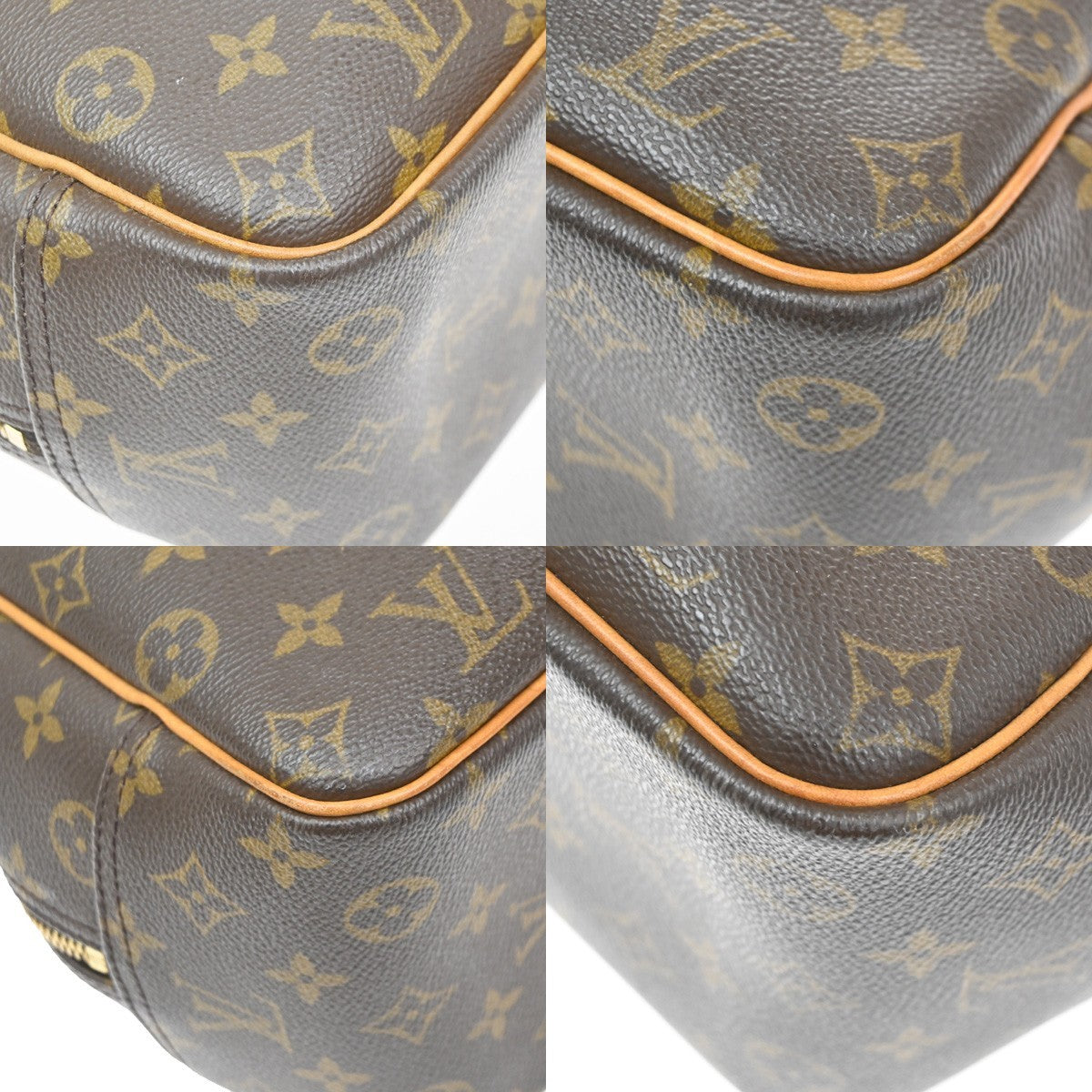 Louis Vuitton Deauville Monogram Canvas Brown Canvas Handbag (Pre-Owned)