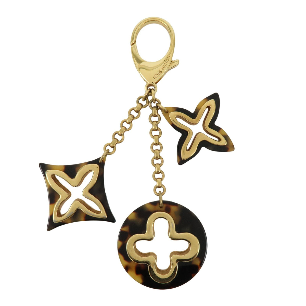 Louis Vuitton Insolence Bag Charm Metal And Tortoise Gold Metal Charms And Keychains Accessory (Pre-Owned)