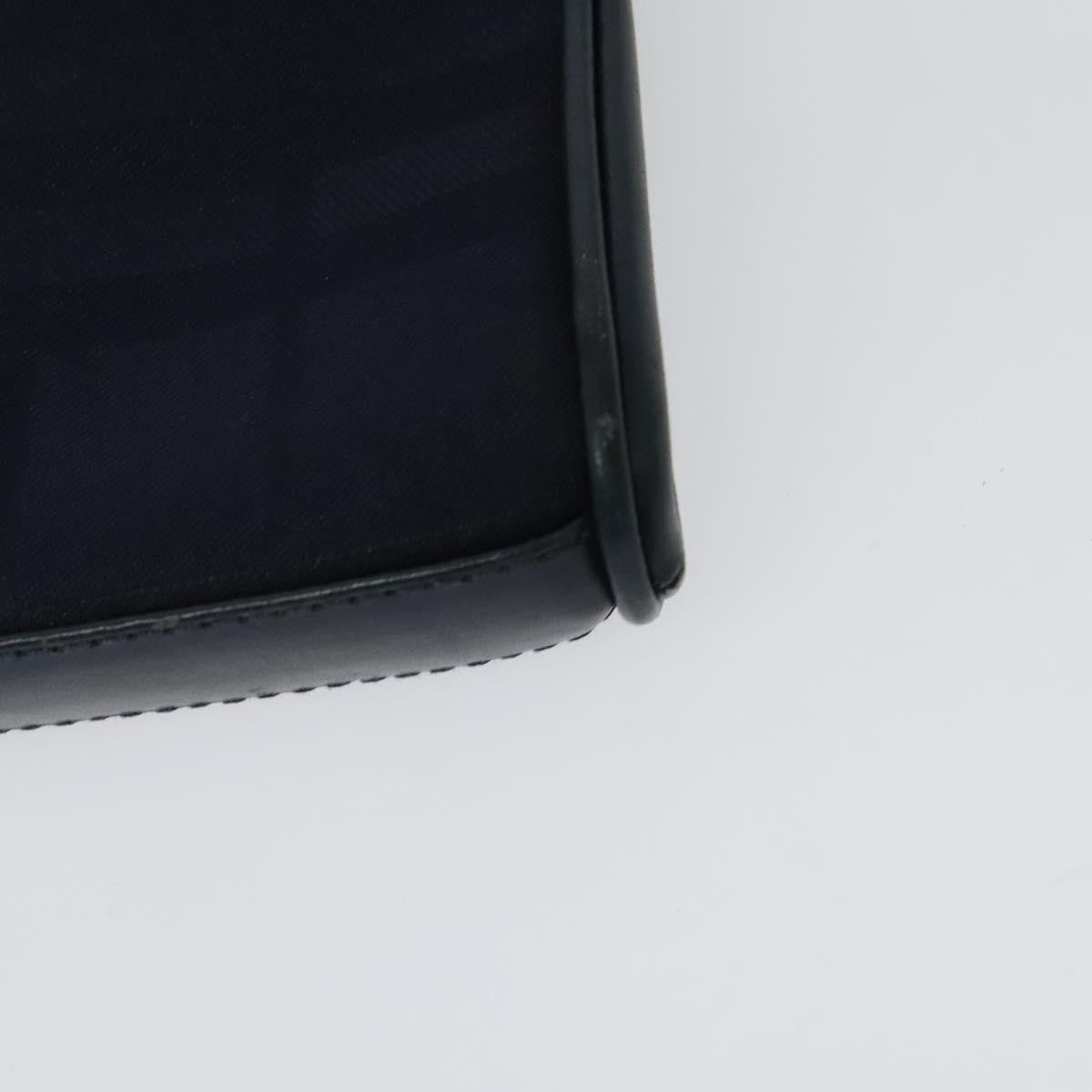 Burberry Flap Shoulder Canvas Navy Canvas Shoulder Bag Bag (Pre-Owned)