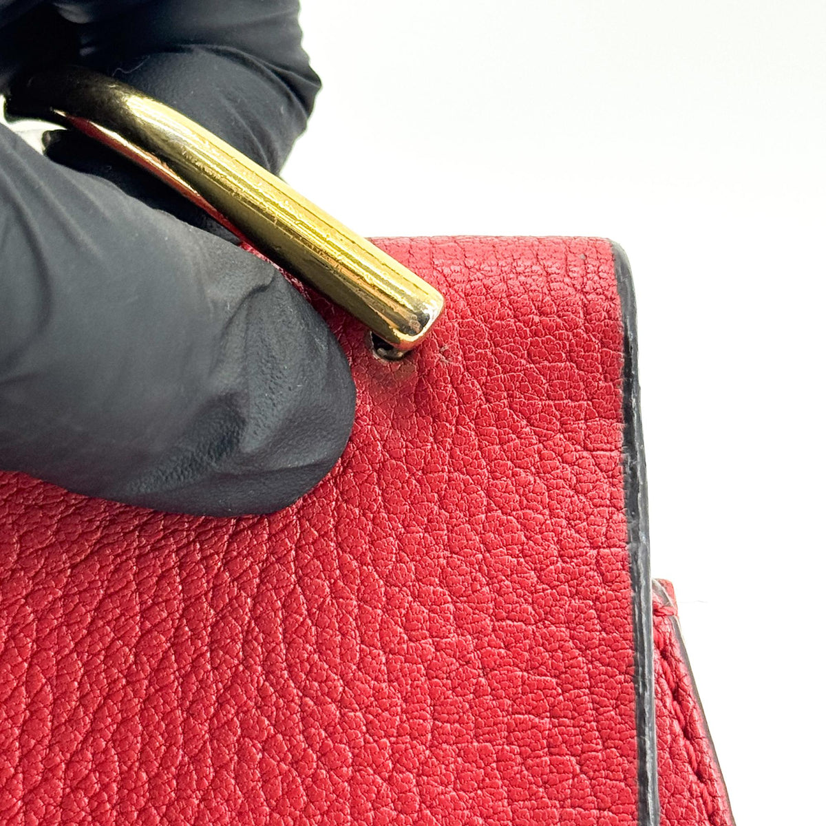 Chloe Drew Leather Red Leather Crossbody Bag Bag (Pre-Owned)