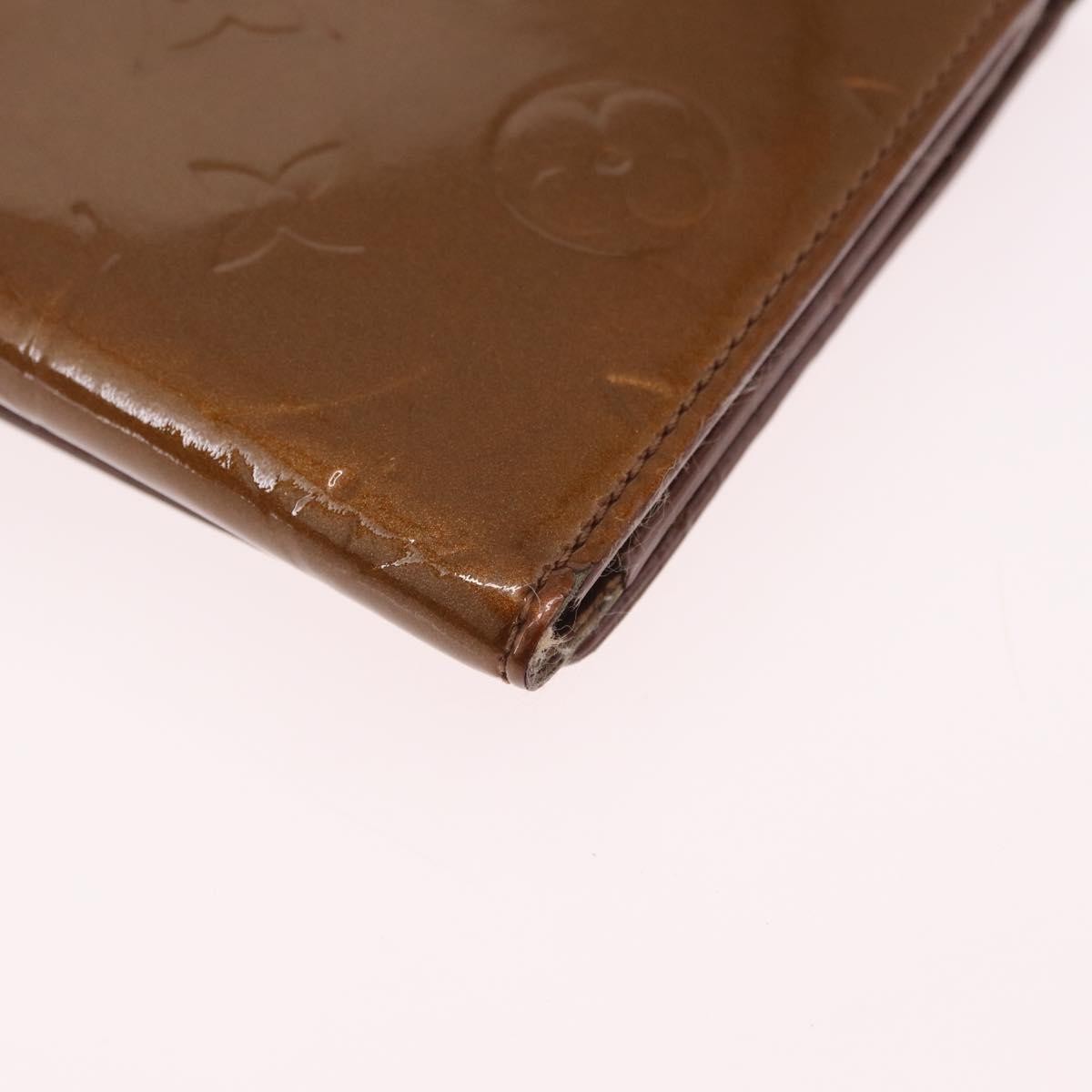 Louis Vuitton Walker Monogram Vernis Brown Patent_Leather Wallets Accessory (Pre-Owned)