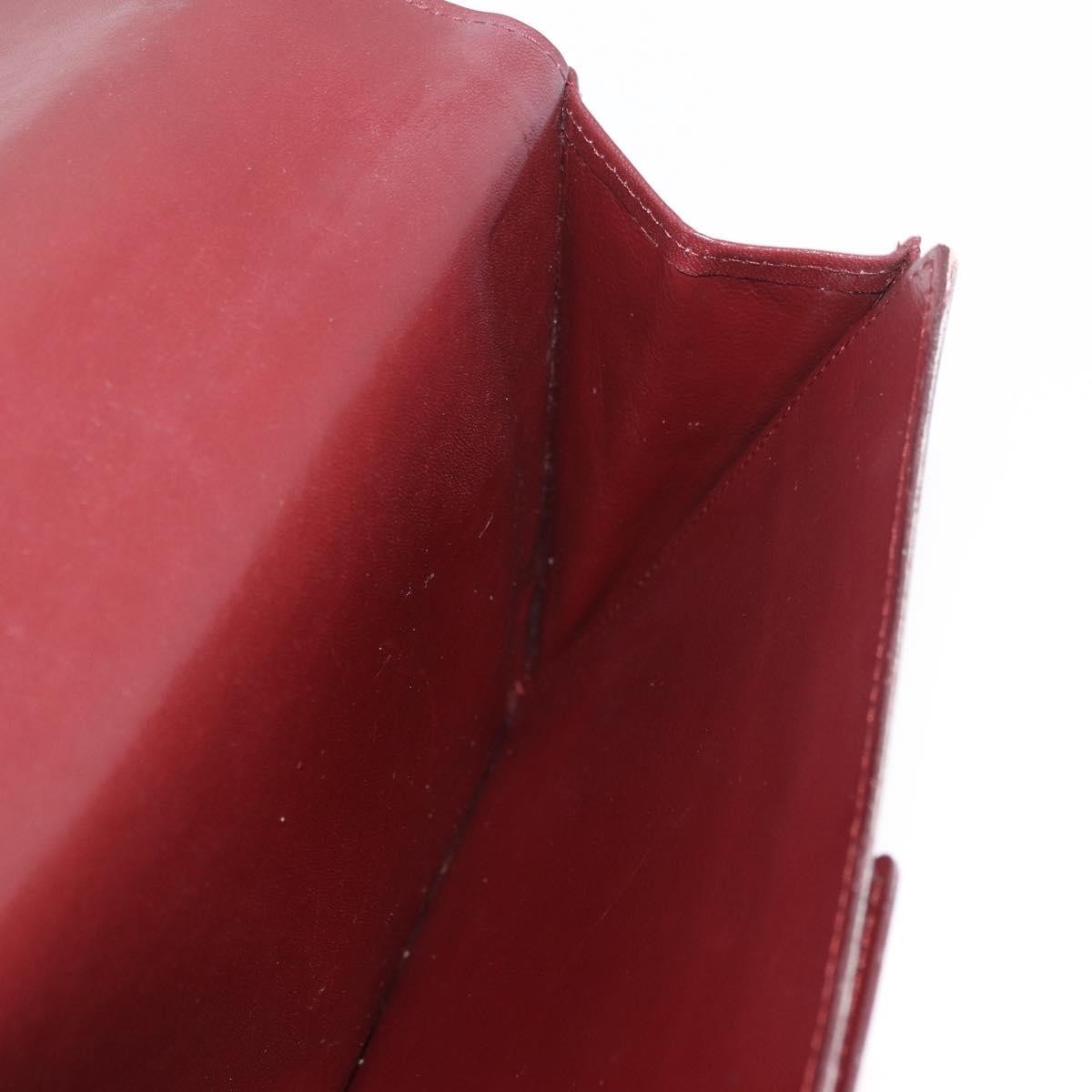 Cartier Must De Cartier Leather Burgundy Leather Clutche & Pouche Bag (Pre-Owned)