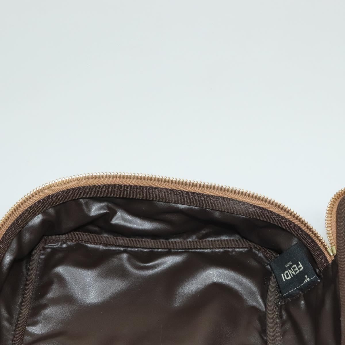 Celine Vintage Toiletry Macadam Coated Canvas Beige Canvas Toiletry Case Accessory (Pre-Owned)