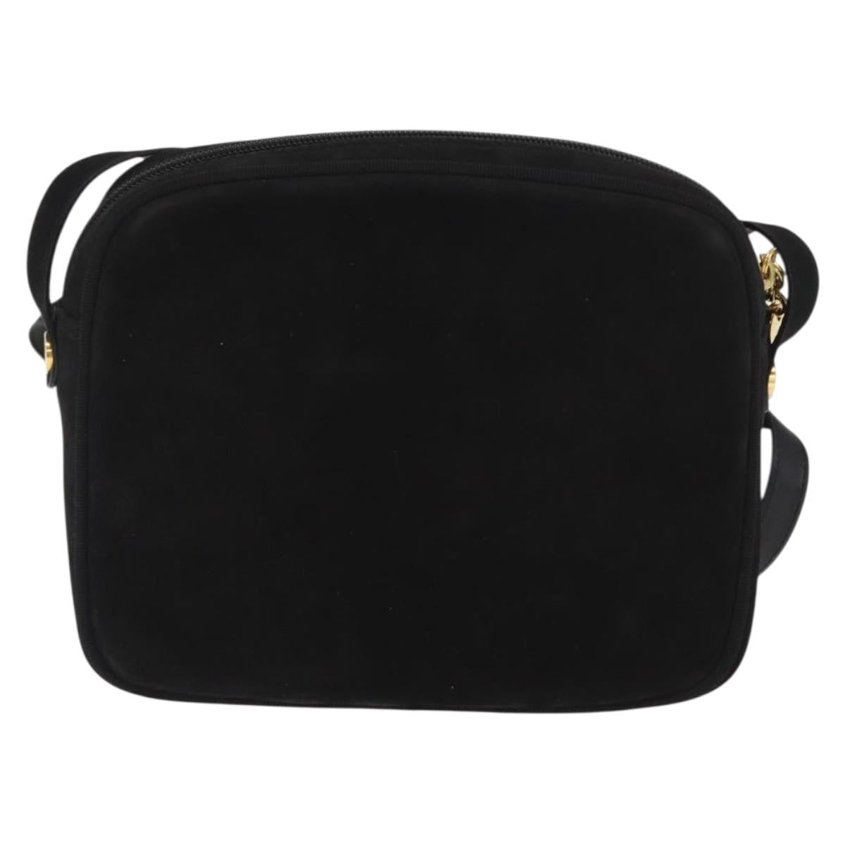 Salvatore Ferragamo Vala Clutch Suede Black Suede Clutche & Pouche Bag (Pre-Owned)