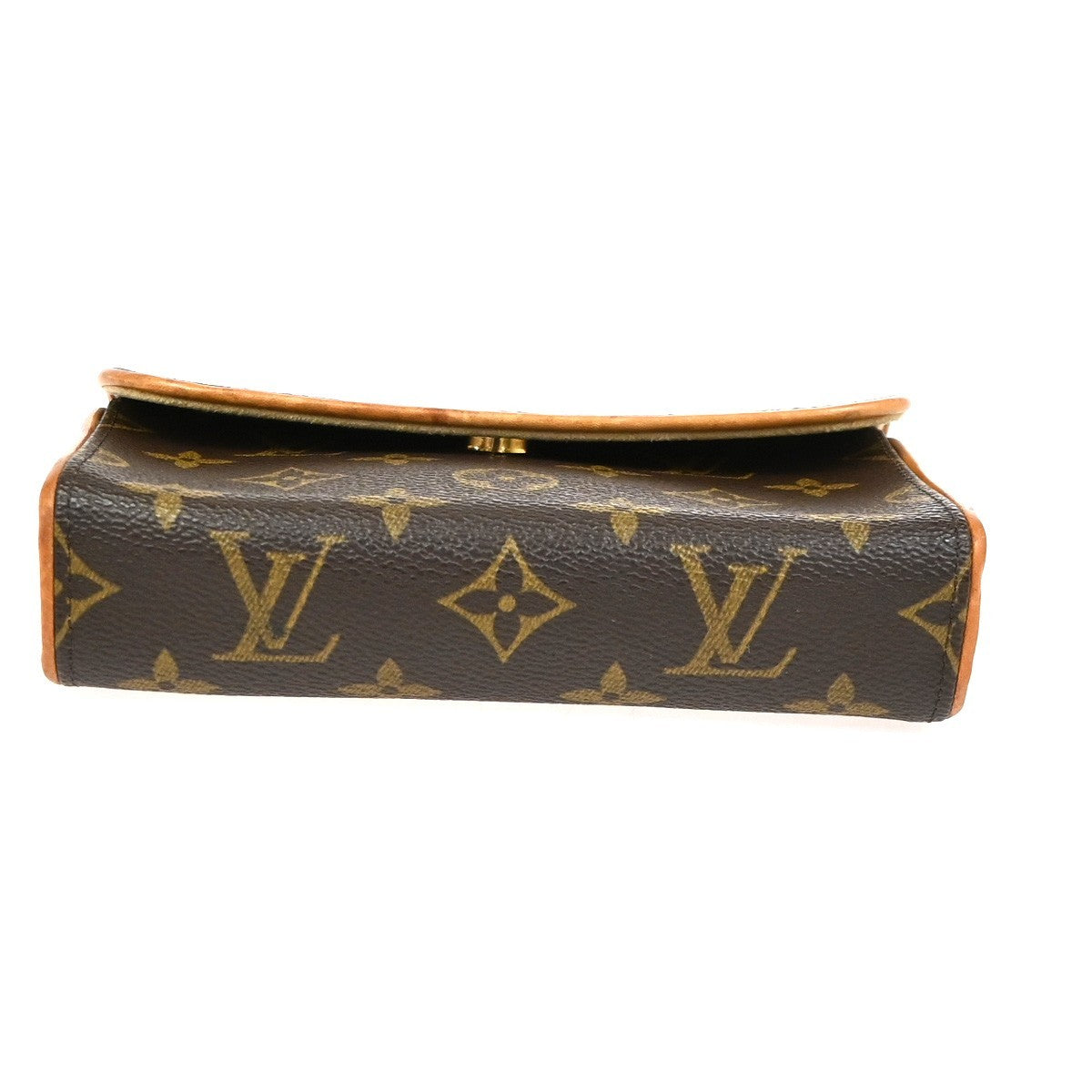 Louis Vuitton Florentine Waist Monogram Canvas Brown Canvas Clutche & Pouche Bag (Pre-Owned)