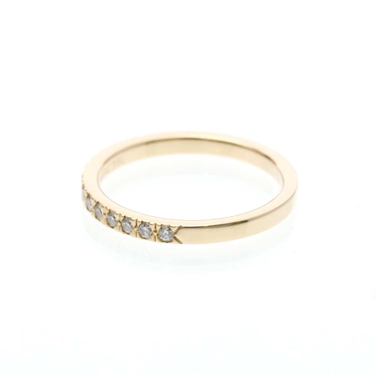Tiffany & Co. Novo Band 18K Rose Gold And Diamonds Gold Pink_Gold Ring Jewelry (Pre-Owned)
