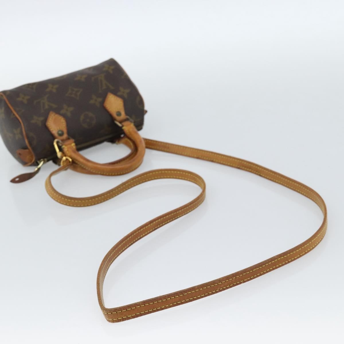 Louis Vuitton Speedy Mini Hl Monogram Canvas Brown Canvas Handbag (Pre-Owned)