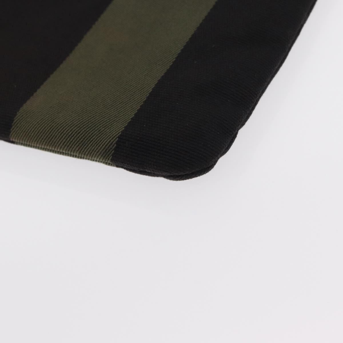Saint Laurent Beach Zip Canvas Khaki Canvas Clutche & Pouche Bag (Pre-Owned)