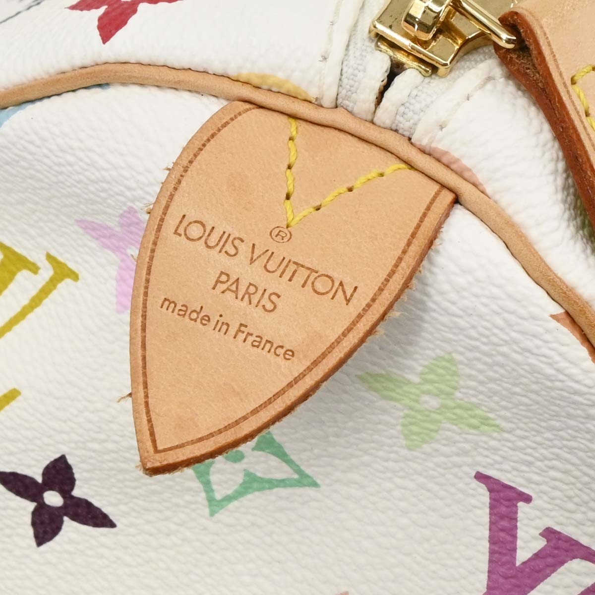 Louis Vuitton Keepall Monogram Multicolor White Canvas Travel Bag Bag (Pre-Owned)