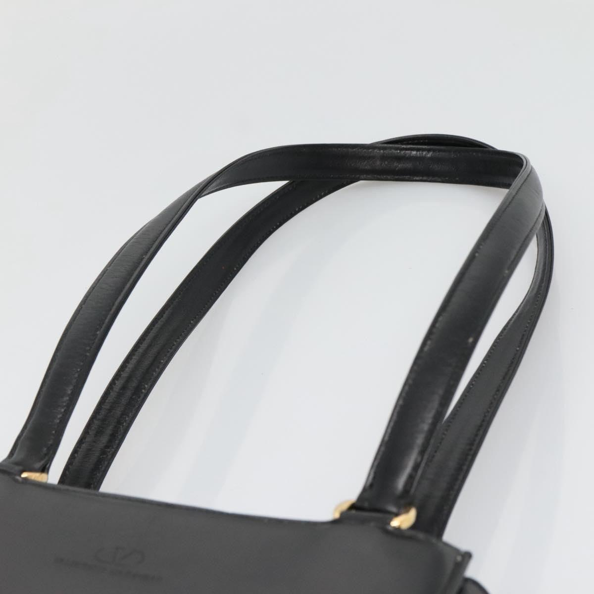 Valentino Garavani Vintage Leather Black Leather Shoulder Bag Bag (Pre-Owned)
