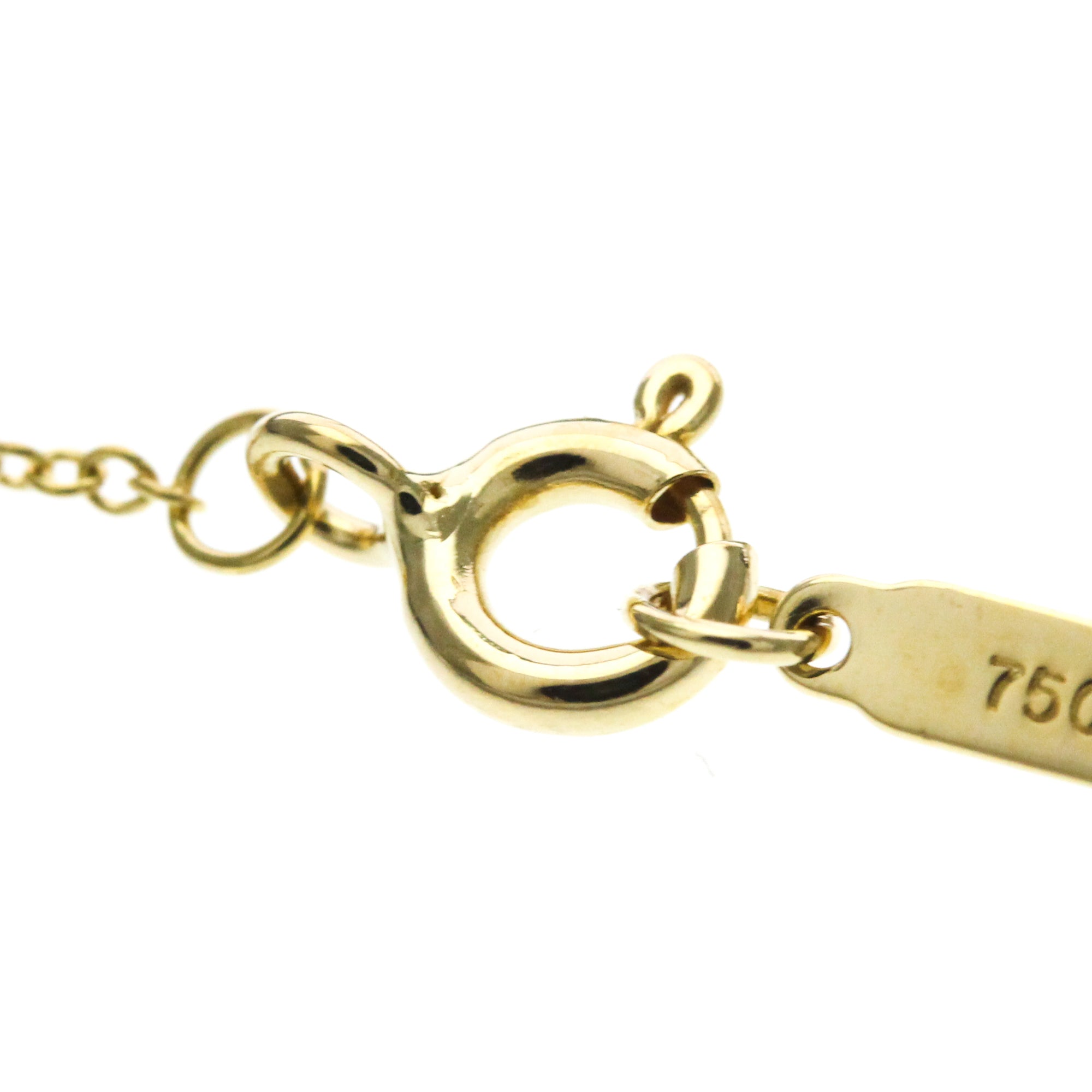 Tiffany & Co. Cross Pendant 18K Yellow Gold With Diamond Gold Yellow_Gold Necklace Jewelry (Pre-Owned)