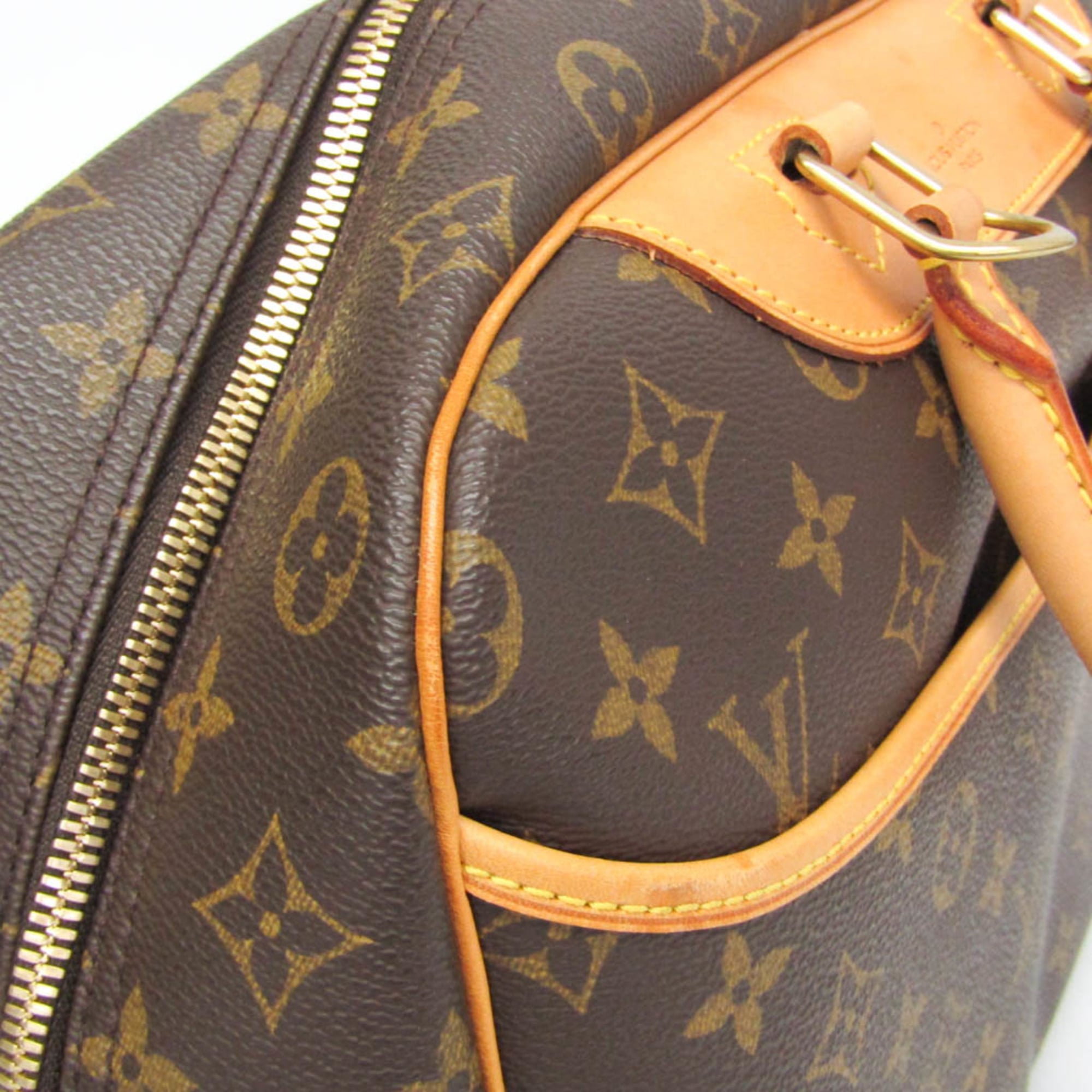Louis Vuitton Deauville Monogram Brown Canvas Handbag (Pre-Owned)