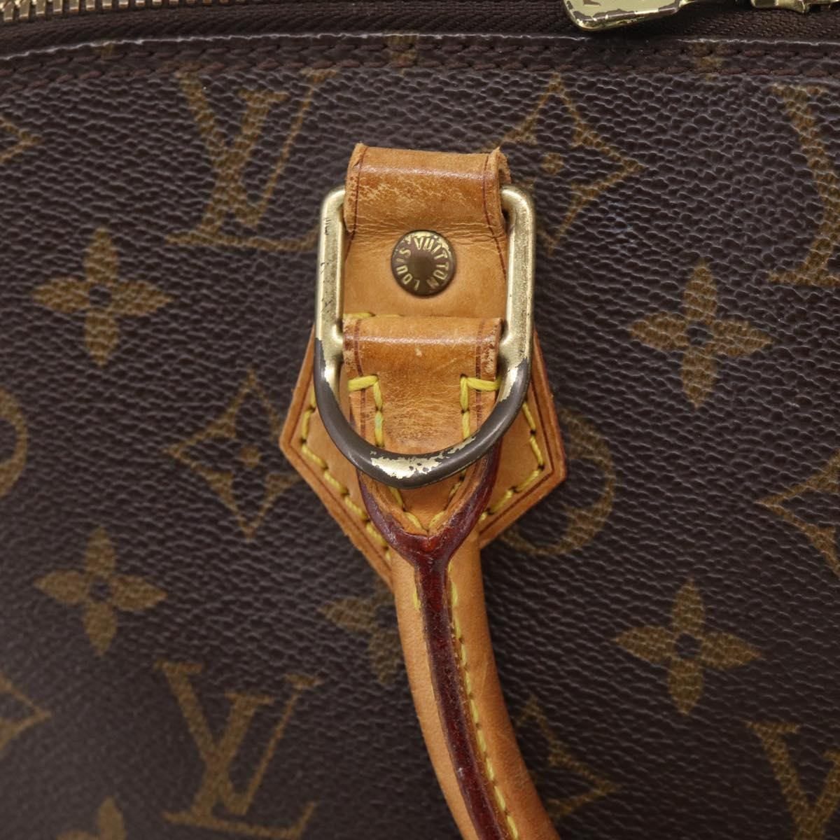 Louis Vuitton Alma Monogram Canvas Brown Canvas Handbag (Pre-Owned)