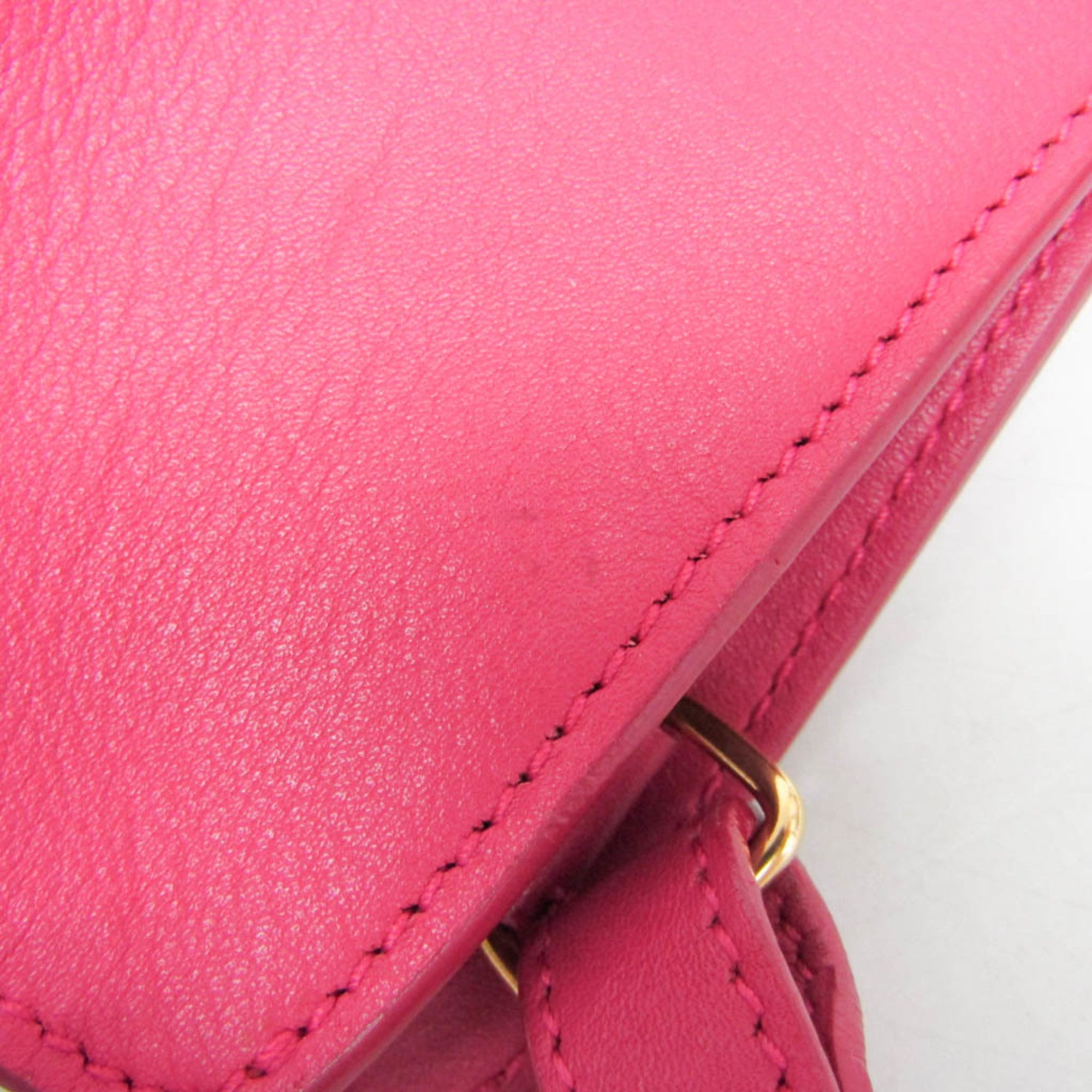 Saint Laurent Classic Y Cabas Leather Pink Leather Handbag (Pre-Owned)