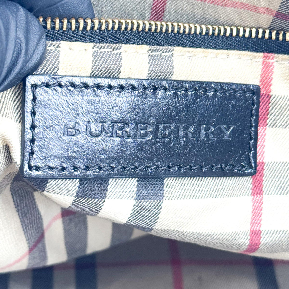 Burberry Bridle Salisbury Leather Black Leather Tote Bag Bag (Pre-Owned)