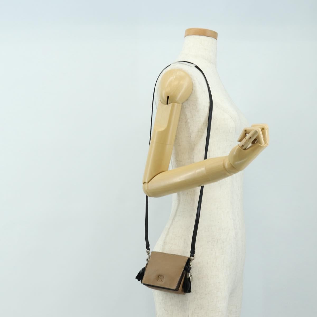 Loewe Shoulder Bag Leather Brown Leather Shoulder Bag Bag (Pre-Owned)