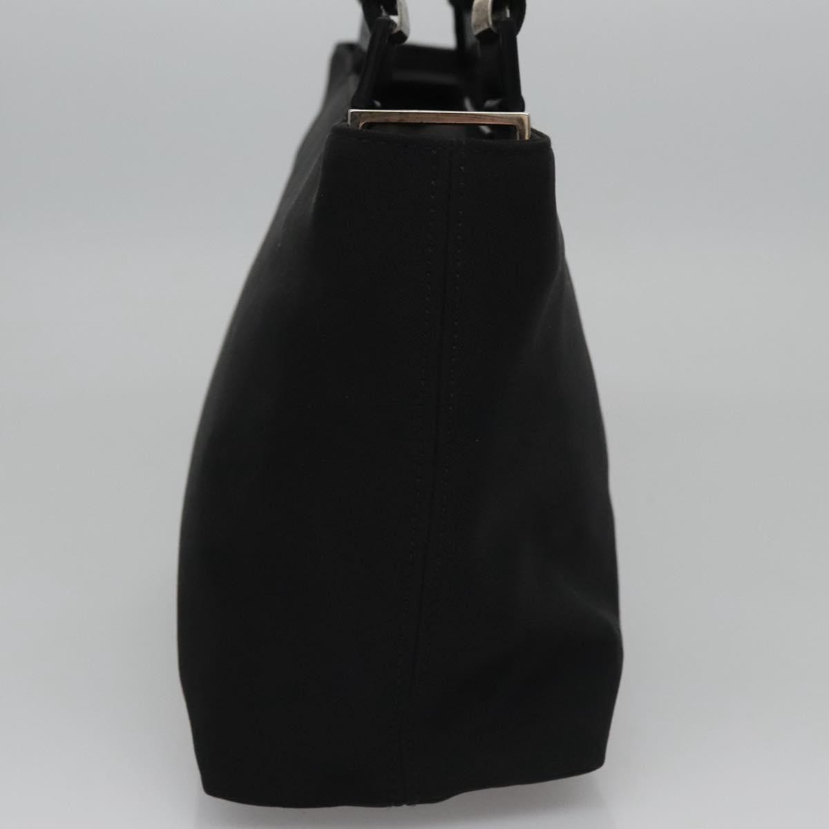 Salvatore Ferragamo Vala Canvas Black Nylon Shoulder Bag Bag (Pre-Owned)