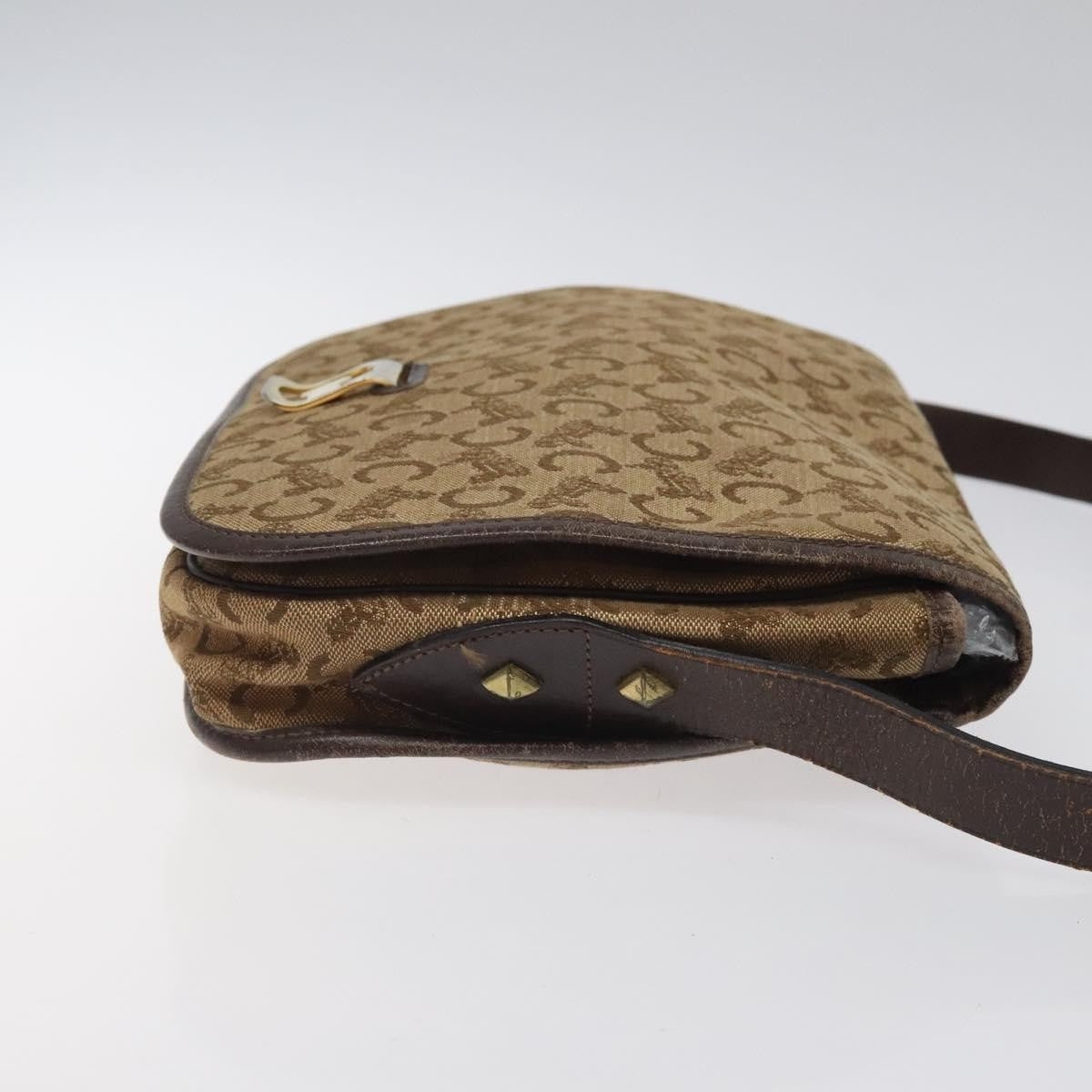 Celine C Sulky Canvas Brown Canvas Shoulder Bag Bag (Pre-Owned)