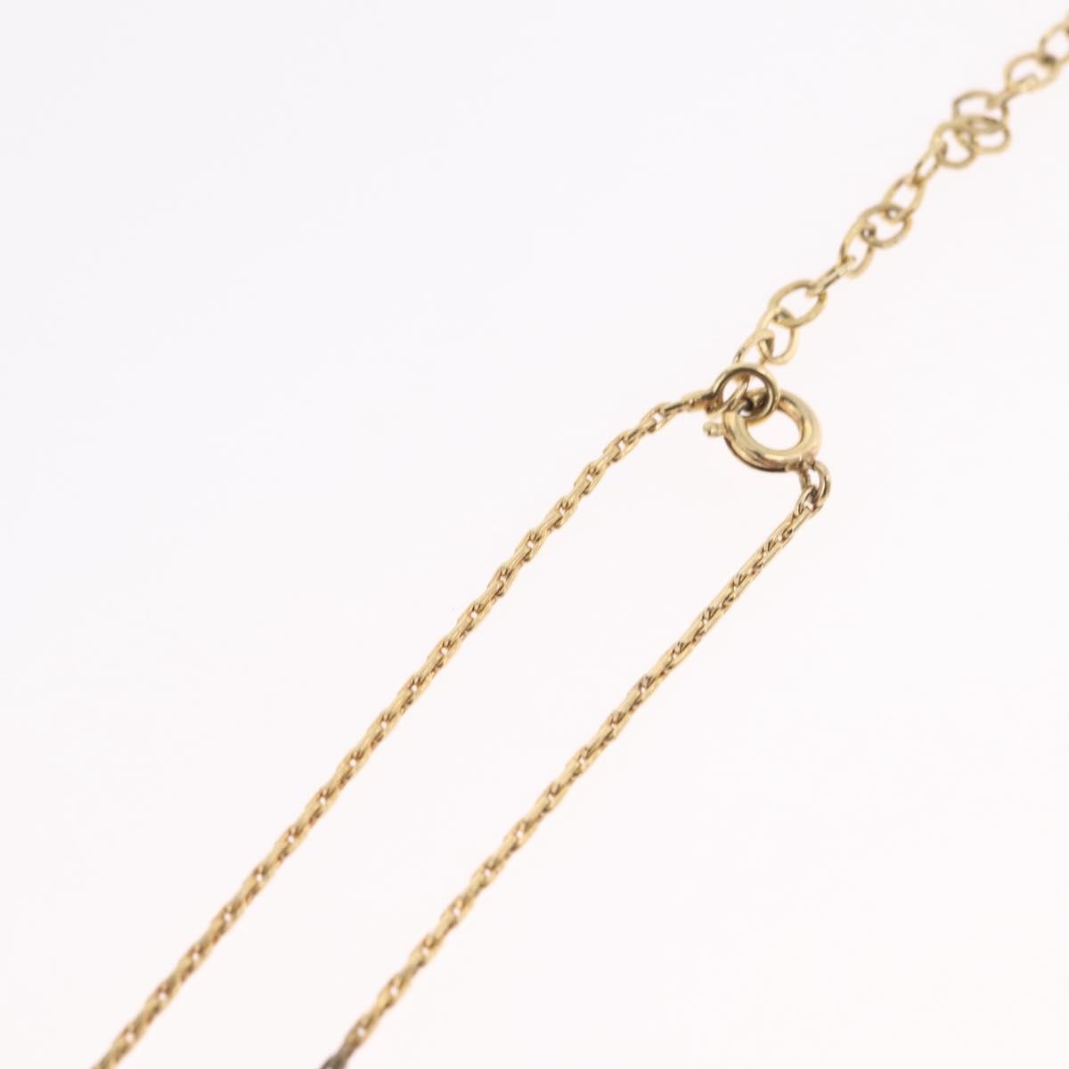 Christian Dior Logo Heart Pendant Metal Gold Metal Necklace Jewelry (Pre-Owned)