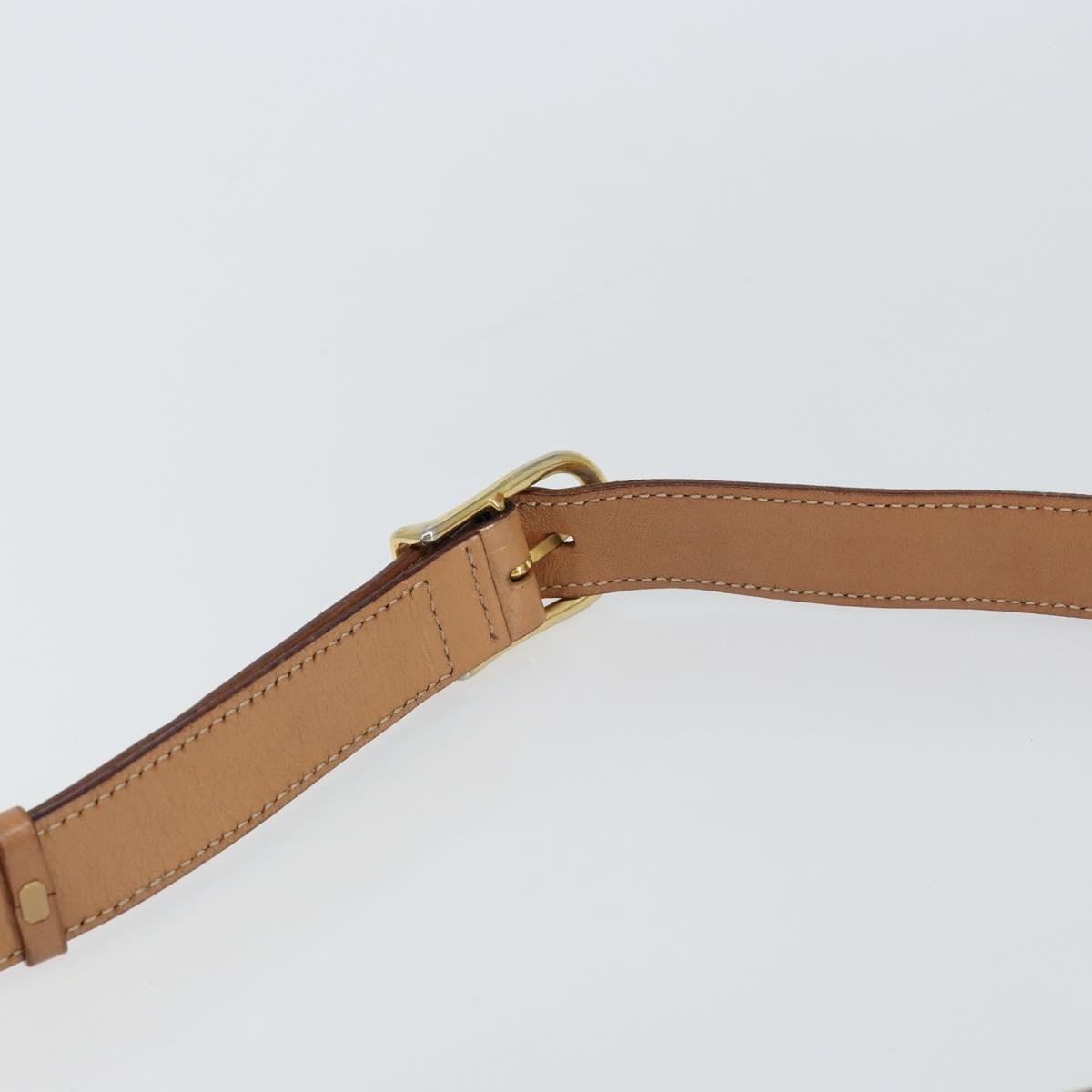 Celine Vintage Macadam Canvas And Leather Brown Canvas Shoulder Bag Bag (Pre-Owned)