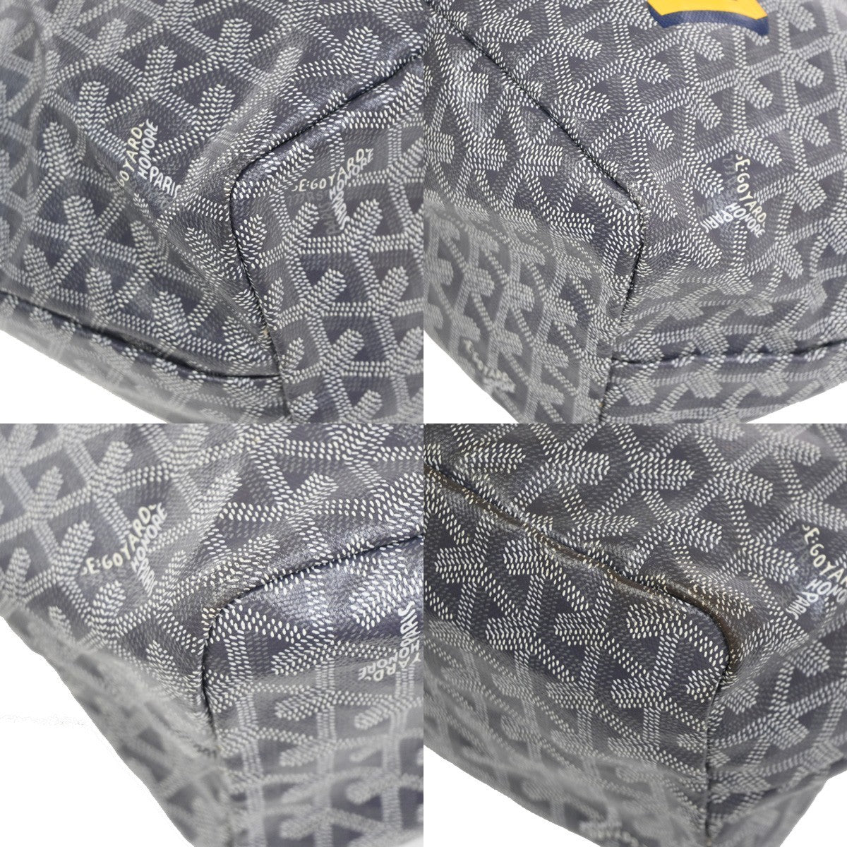 Goyard Saint Louis Coated Canvas Gray Canvas Tote Bag Bag (Pre-Owned)