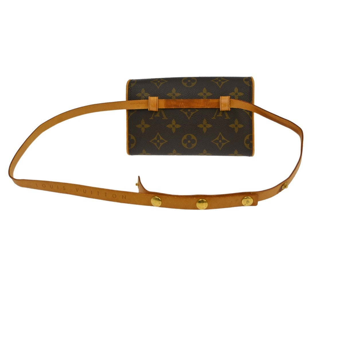 Louis Vuitton Florentine Pochette Monogram Canvas Brown Canvas Clutche & Pouche Bag (Pre-Owned)