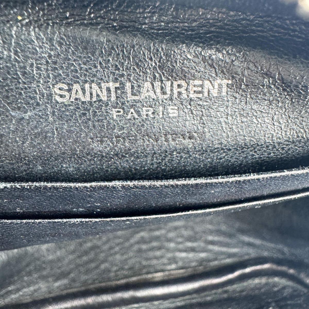 Saint Laurent Classic Monogram Blogger Leather Black Leather Crossbody Bag Bag (Pre-Owned)
