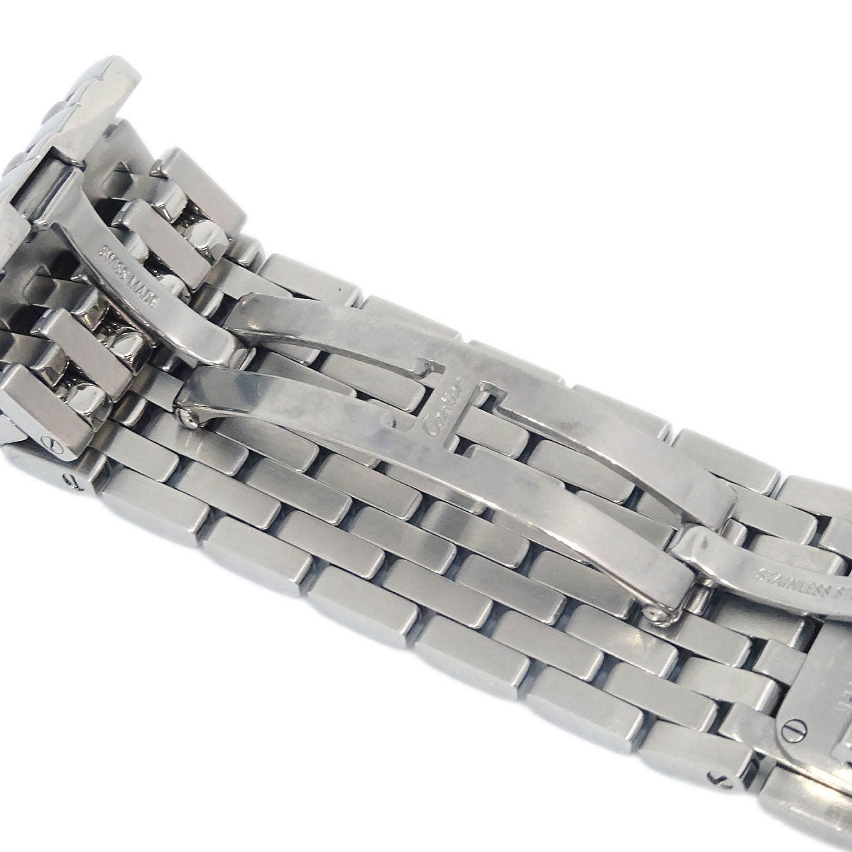Cartier Panthere Ruban Quartz Stainless Steel And Mother Of Pearl Watch (Pre-Owned)