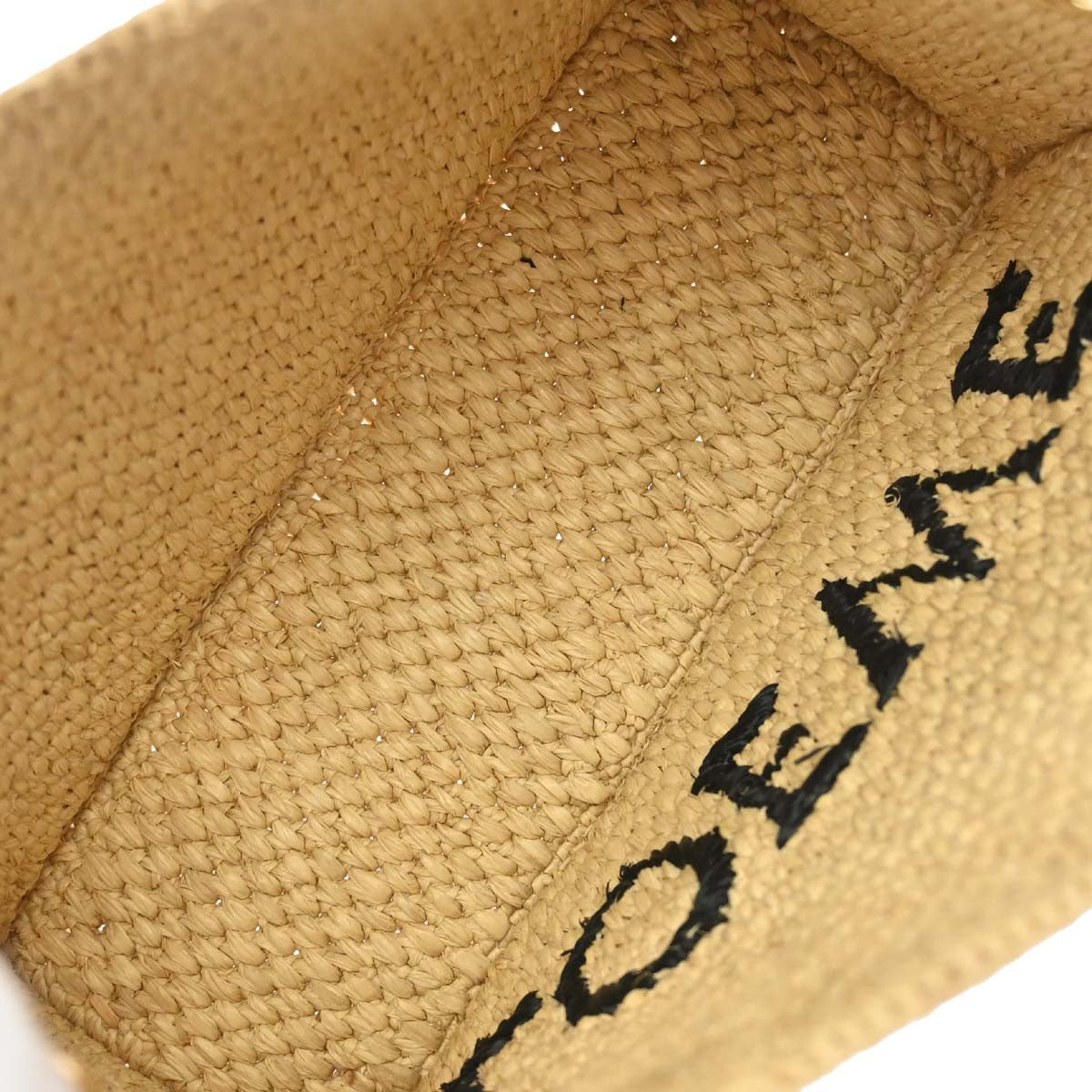 Loewe Paula's Ibiza Logo Convertible Tote Raffia Beige Wicker Tote Bag Bag (Pre-Owned)