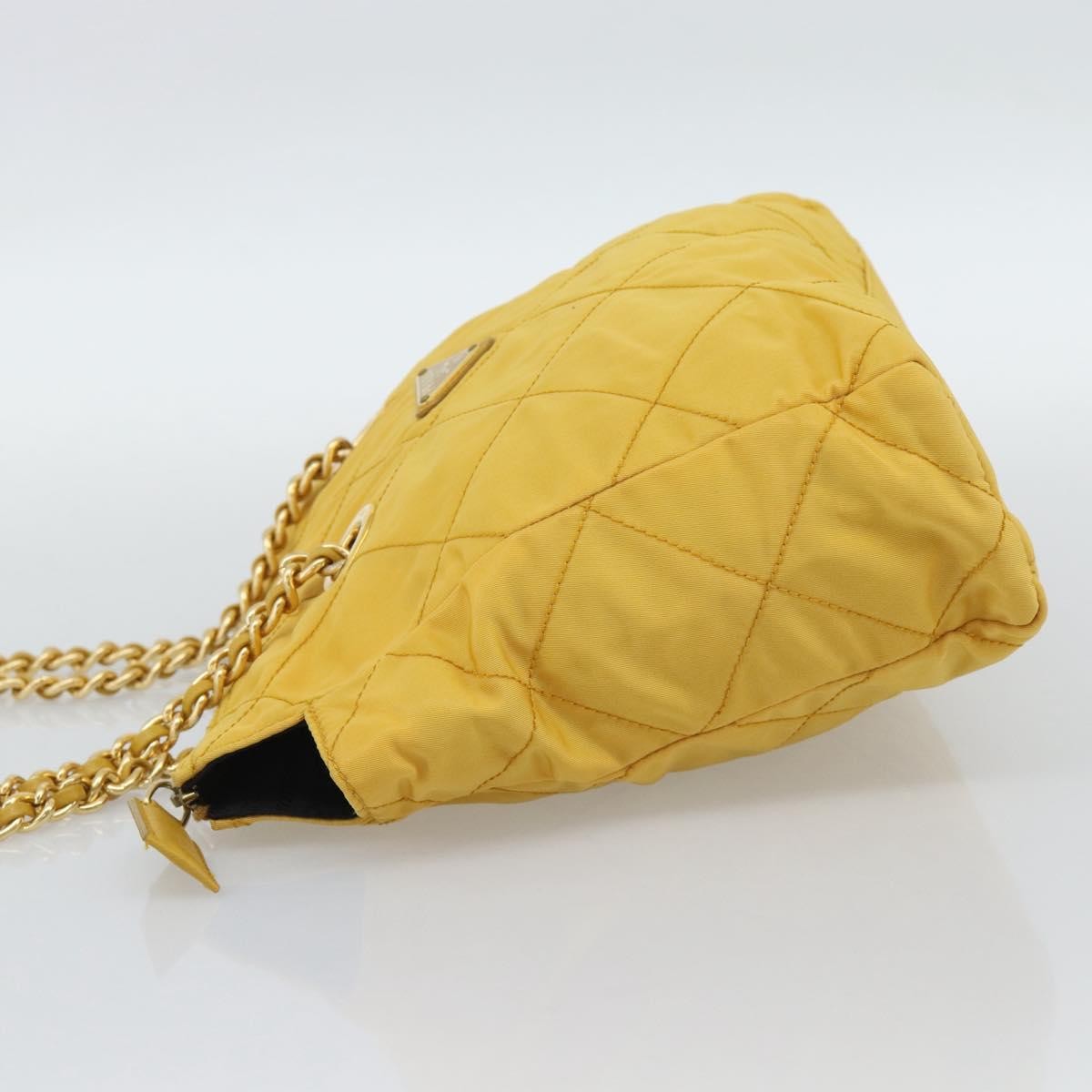 Prada Re-Edition 1995 Chain Quilted Re-Nylon Yellow Nylon Tote Bag Bag (Pre-Owned)