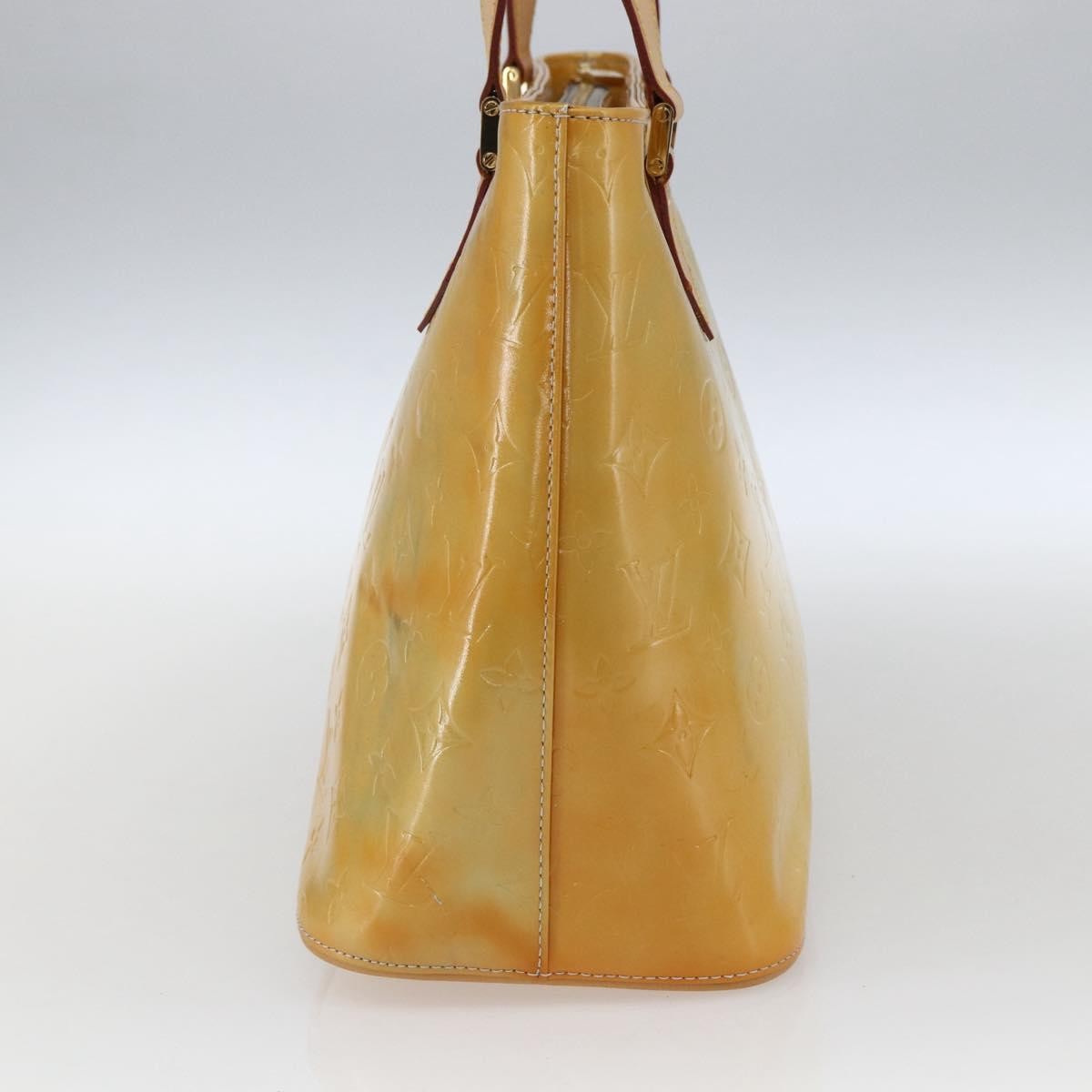 Louis Vuitton Houston Monogram Vernis Yellow Patent_Leather Tote Bag Bag (Pre-Owned)