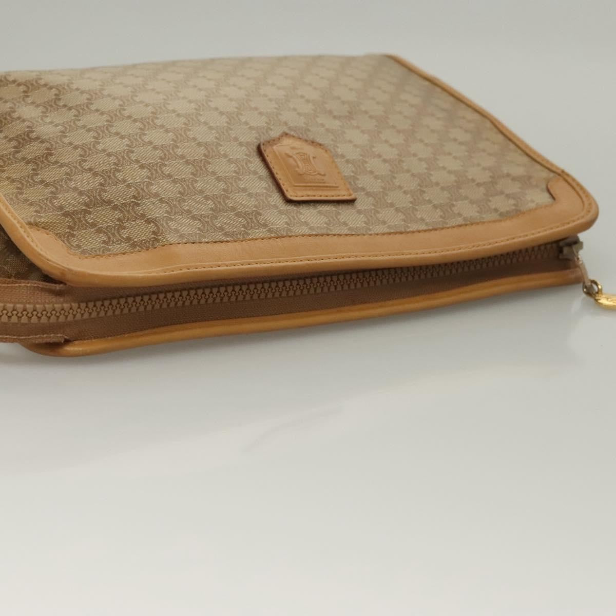 Celine Macadam Pochette Clutch Beige Pvc Clutche & Pouche Bag (Pre-Owned)