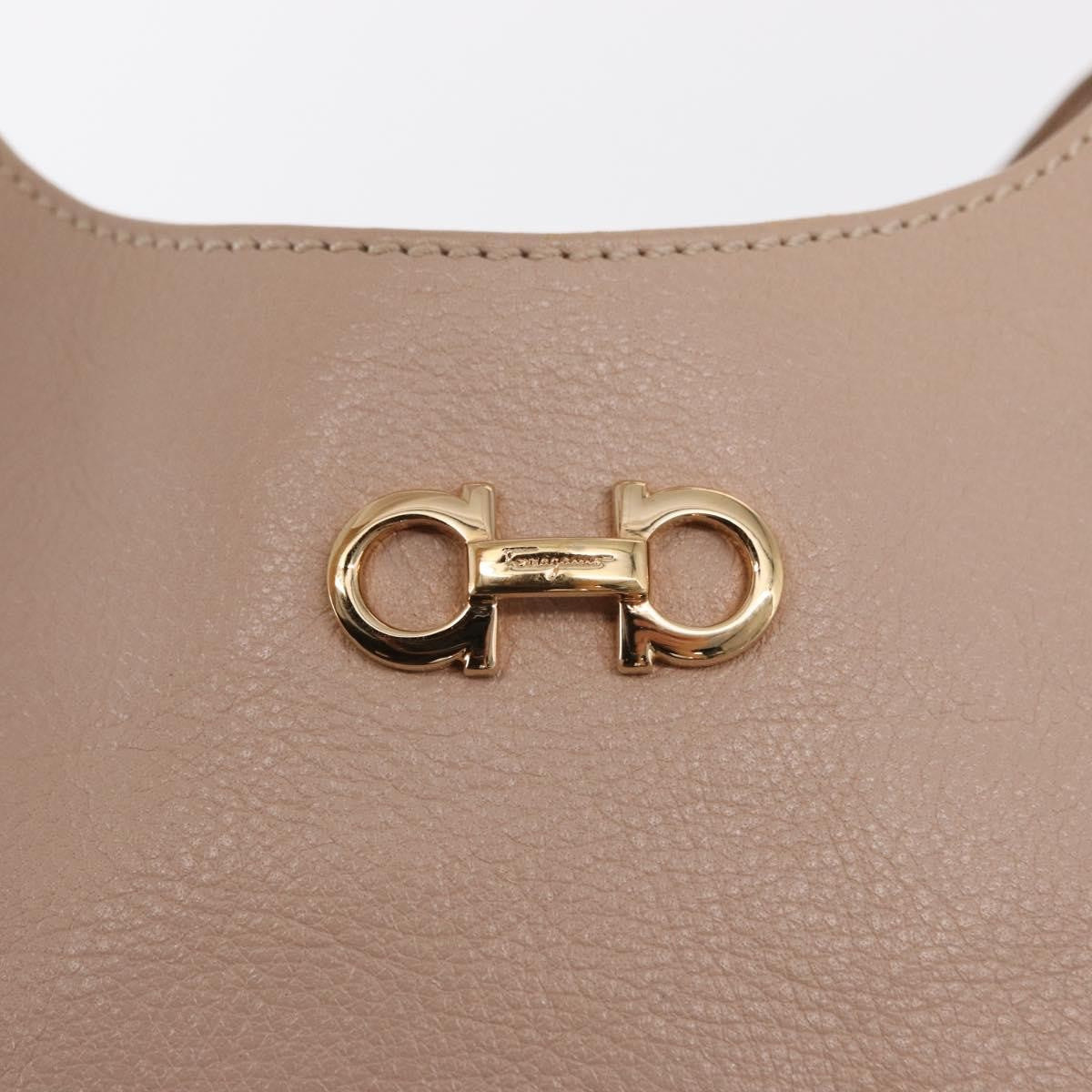 Salvatore Ferragamo Betulla Chain Tote Leather Pink Leather Handbag (Pre-Owned)