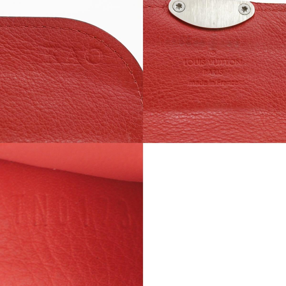 Louis Vuitton Iris Mahina Leather Red Leather Wallets Accessory (Pre-Owned)