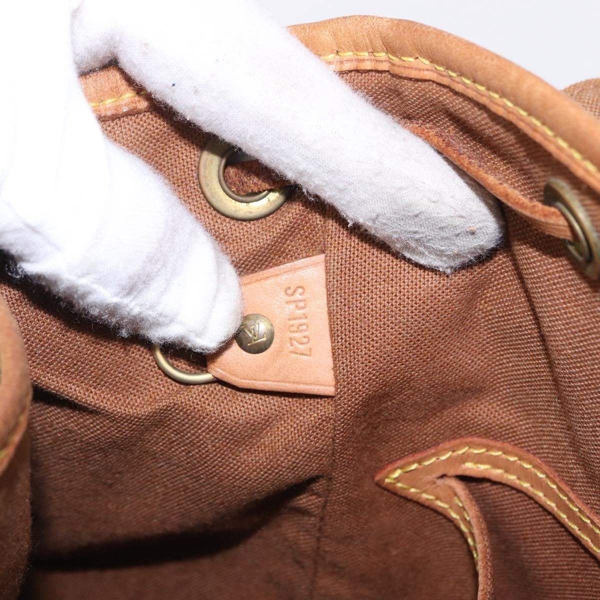 Louis Vuitton Vintage Montsouris Monogram Canvas Brown Canvas Backpack Bag (Pre-Owned)
