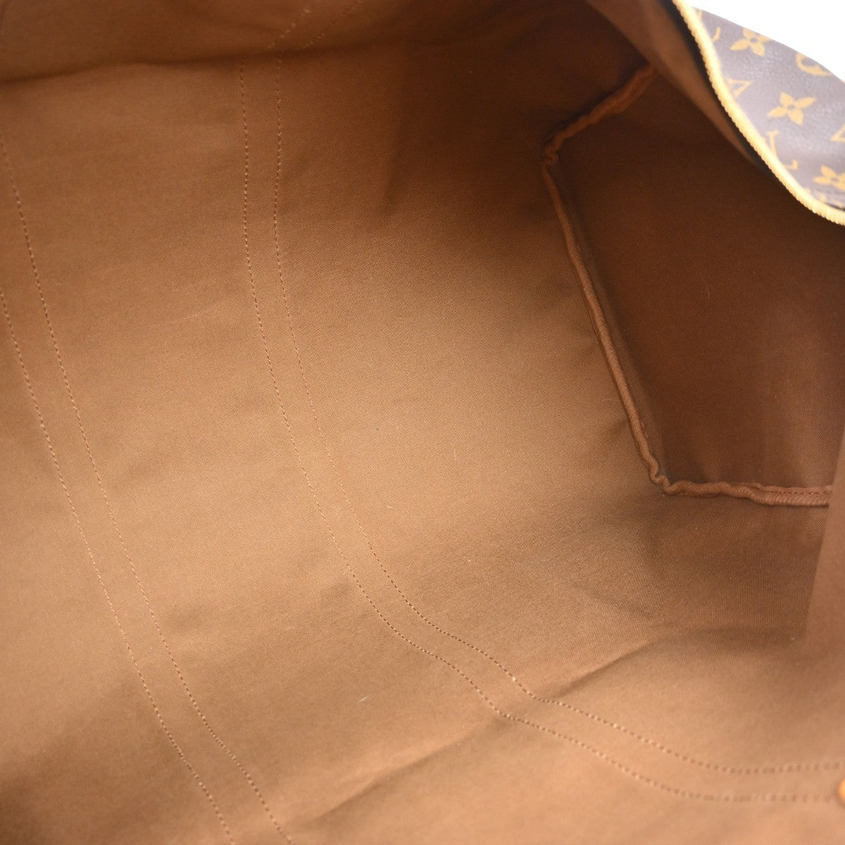 Louis Vuitton Keepall Monogram Brown Canvas Travel Bag Bag (Pre-Owned)