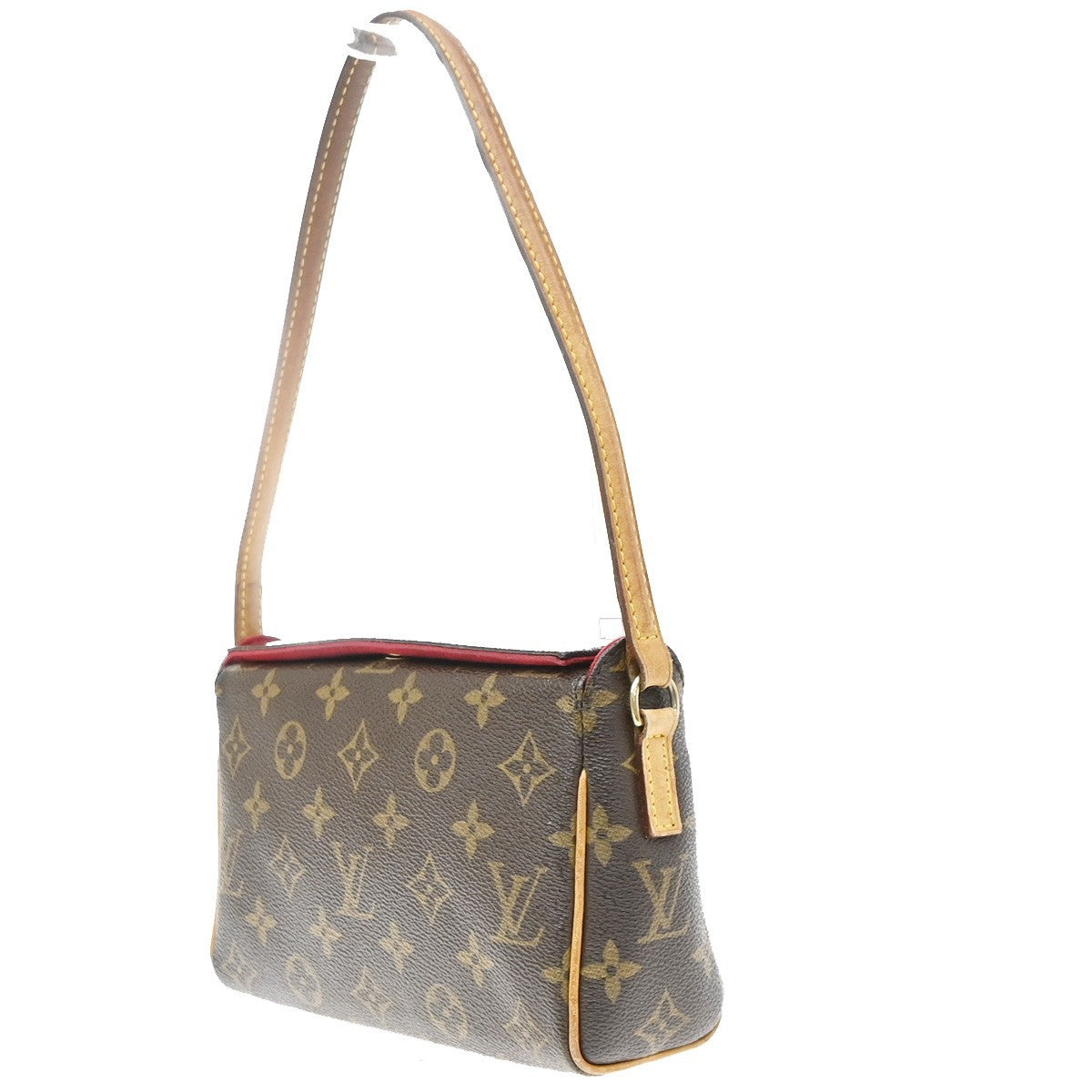Louis Vuitton Recital Monogram Canvas Brown Leather Shoulder Bag Bag (Pre-Owned)